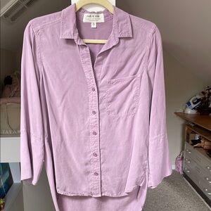 Cloth and stone for Anthropologie  XS Lavender Button-Up Shirt